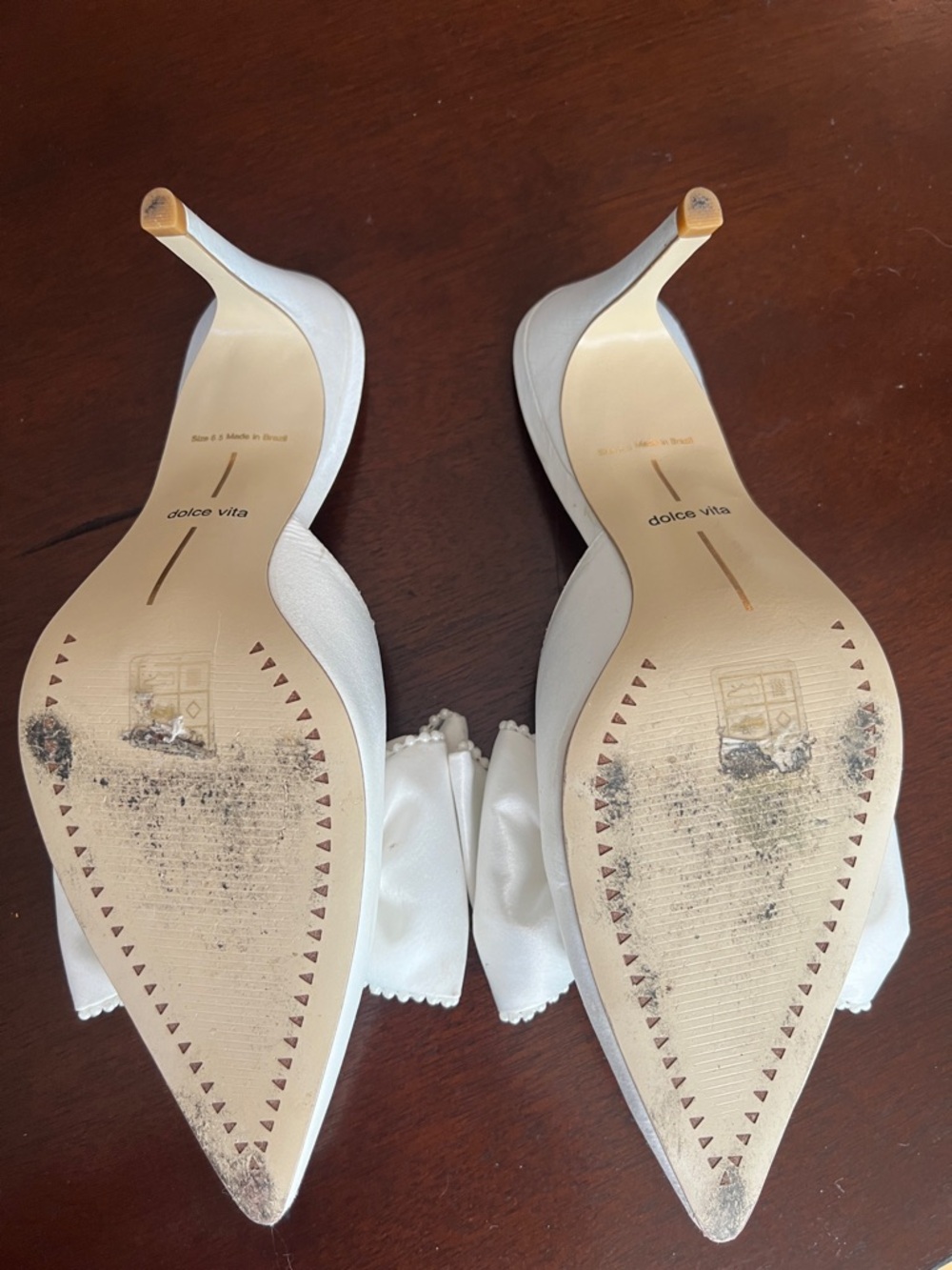 Dolce Vita Kayli Satin Pointed-Toe Bow Mules - Picture 8 of 12